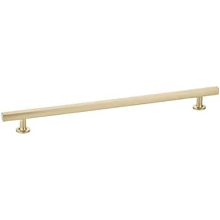 Patioplus 12 in. Center to Center Freestone Cabinet Pull, Satin Brass PA2495253